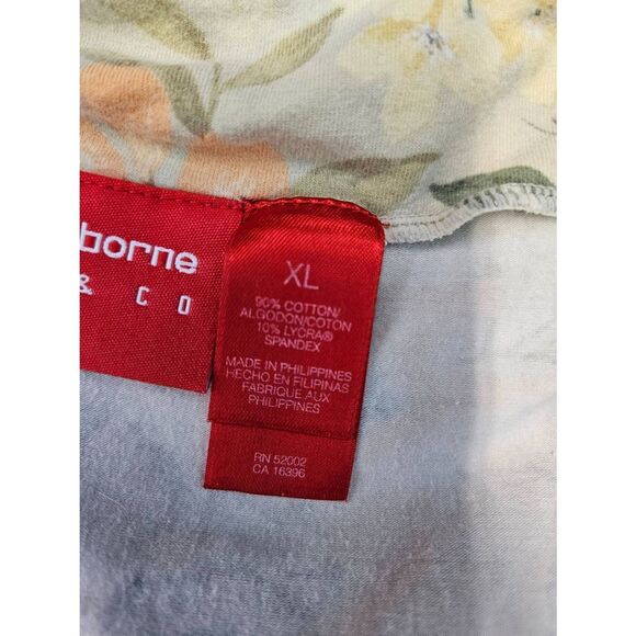 Liz Claiborne Yellow Floral Sleeveless Dress Womens size XL Vintage 90's - Picture 7 of 9